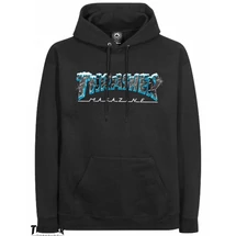 THRASHER  Black Ice Po - Black kapucnis pulóver