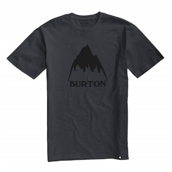 BURTON Classic Mountain High sötétszürke póló nagy fekete burton logóval