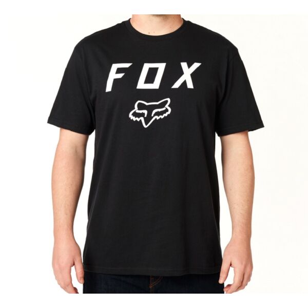 FOX Legacy Moth fekete póló fehér nagy fox logóval