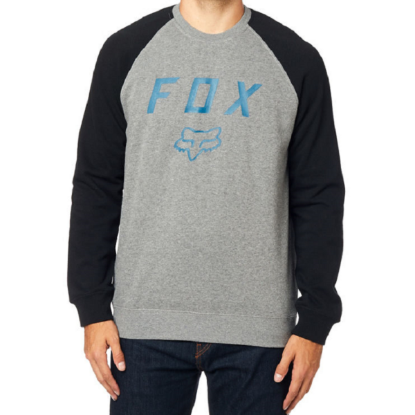 FOX Legacy Crew  #  Black / Grey környakas pulóver