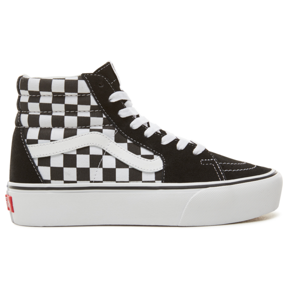 VANS SK8-HI Platform 2 (Checkerboard) fekete fehér kockás cipő
