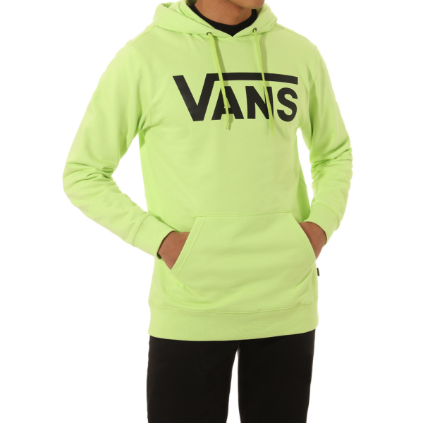 VANS Classic PO  #  Sharp green kapucnis belebújós pulóver fekete vans feliratal