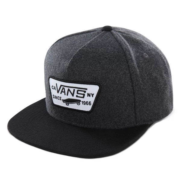 VANS Full Patch Snapback sötétszürke baseball sapka egyenes silddel