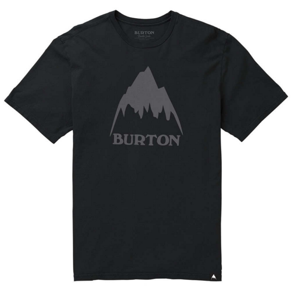BURTON Classic Mountain High fekete póló szürke nyomott muntával
