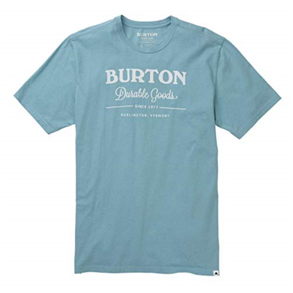BURTON Durable Goods világoskék póló fehér Burto felirattal