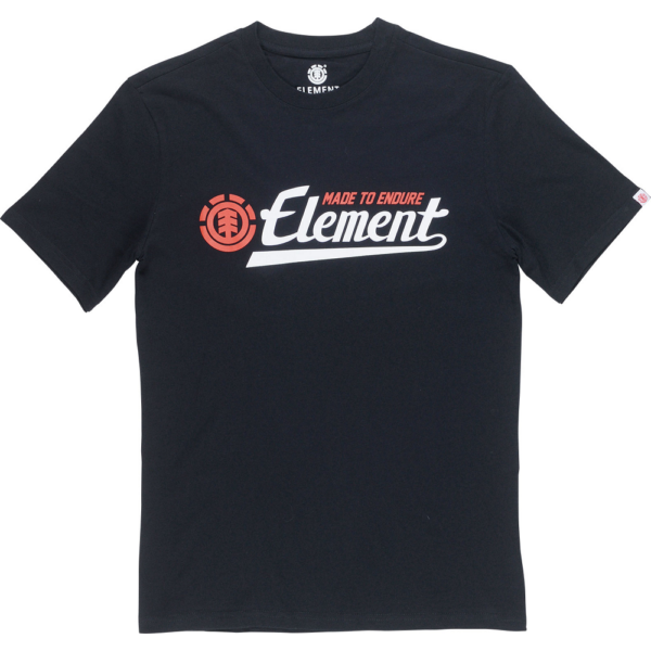 ELEMENT Signature fekete Element póló fehér element felírattal piros kis logóval