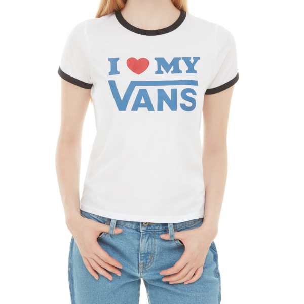 VANS Love Ringer női fehér póló