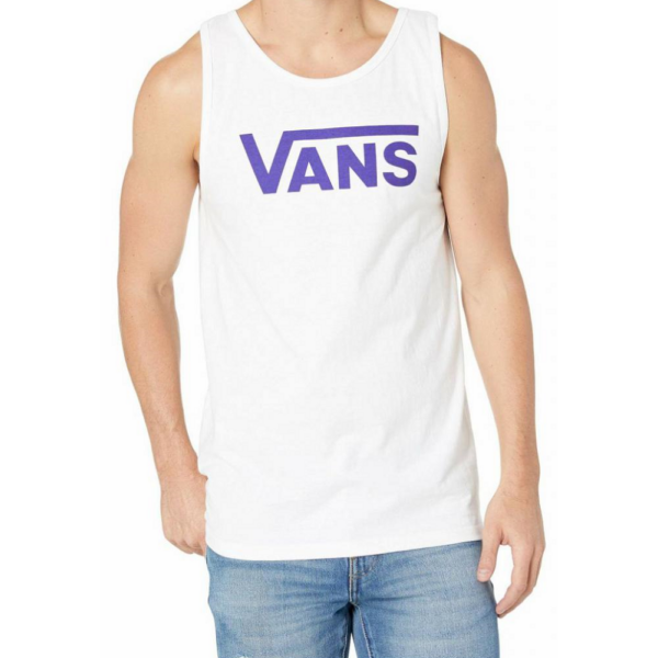 VANS Classic Tank - White / Vans purple, fehér trikó lila vans felirattal