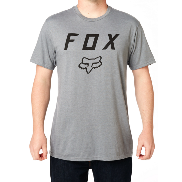 szürke FOX Legacy Moth póló fekete nagy fox logóval
