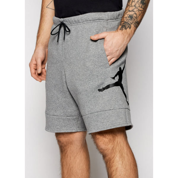 Jordan Sportwear Jumpman Air Short - Carbon heather / Black, szürke pamut rövidnadrág 