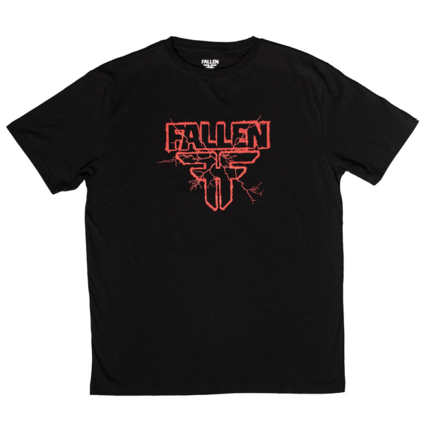 FALLEN Electric - Black / Red póló