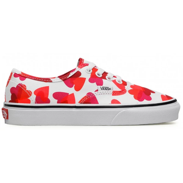 VANS Authentic ( Valentines Hearts )  True white / Fuchsia purple tornacipő