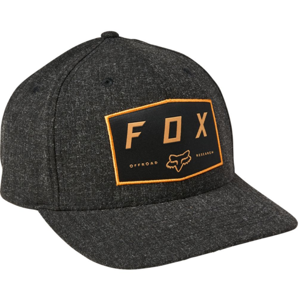 FOX Badge Flexfit - Black baseball sapka