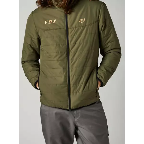 FOX Howell Puffy Jacket - Fatigue green kabát  