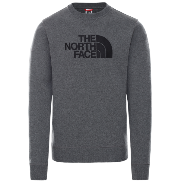 The North Face Drew Peak Crew - TNF Medium grey heather / TNF Black környakas pulóver  