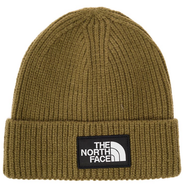 TNF Logo Box Cuffed - Military olive kötött sapka  