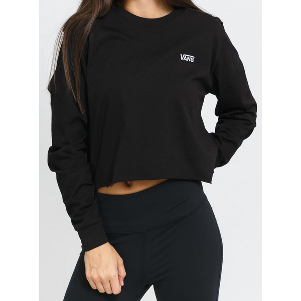 VANS Junior V LS Corp - Black női póló