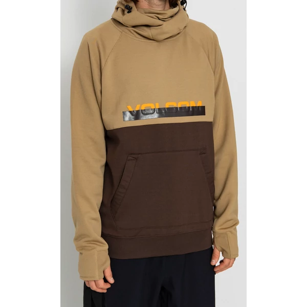 VOLCOM Hydro Riding HO - Dark Khaki kapucnis pulóver