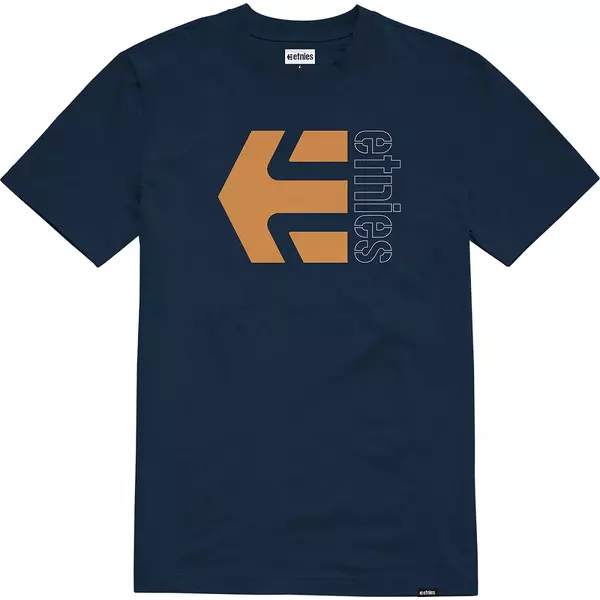 ETNIES Corp Combo - Navy / Orange / White póló