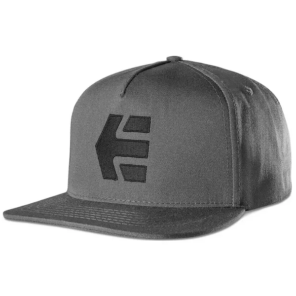 ETNIES Icon Snapback - Dark grey / Black baseball sapka 