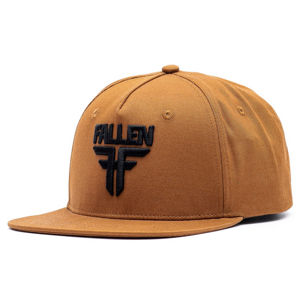 FALLEN Insignia Flat - Golden Brown / Black baseball sapka