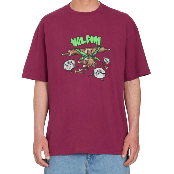 VOLCOM Fa Todd Bratrud LSE SST - Plum póló