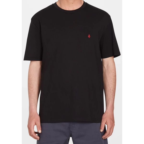 VOLCOM Stone Blank BSC fekete póló kis hímzett Volcom logóval