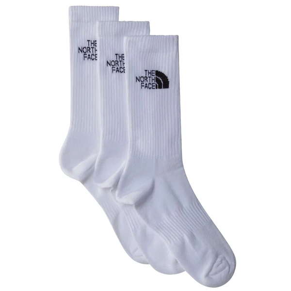 TNF Multisport Sock Cush Crew - White sportzokni 3 pár / csomag