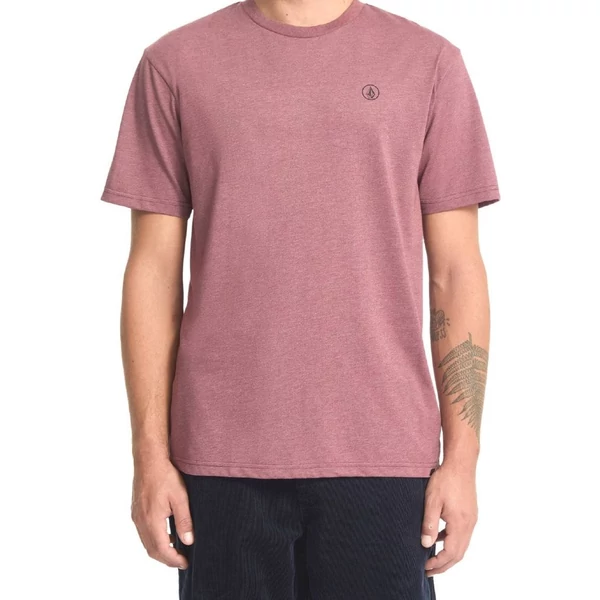VOLCOM Circle Blanks HTH SST - Merlot póló  