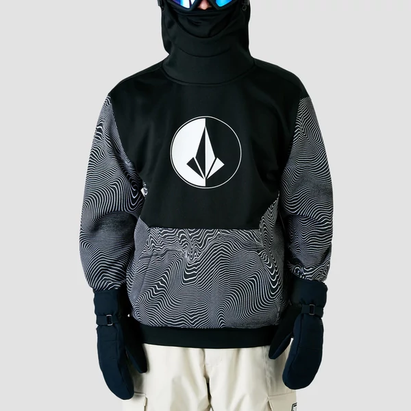 VOLCOM Hydro Riding HO - Black print pulóver