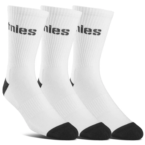 ETNIES Stencil Icon Sock 3PK - White