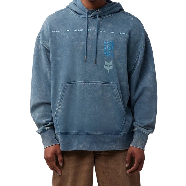 FOX Throttle Oversized Po - Dark vintage kapucnis pulóver