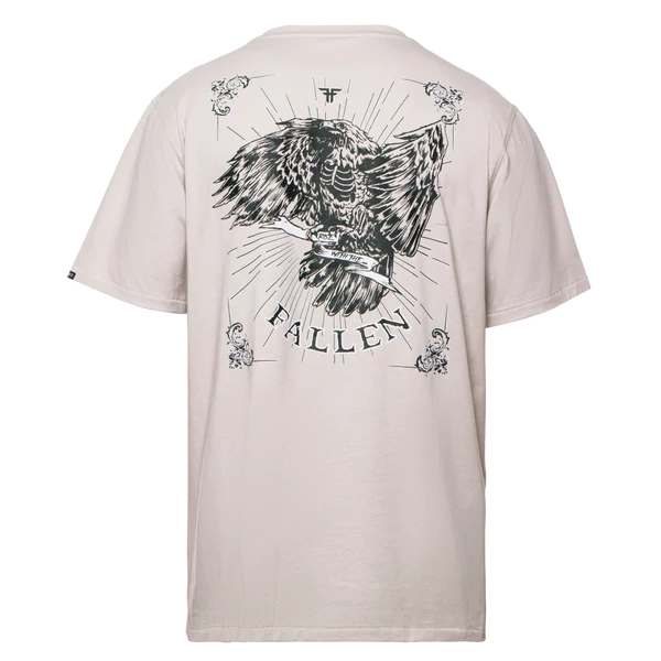 FALLEN Death Hawk Tee Off White / Black póló
