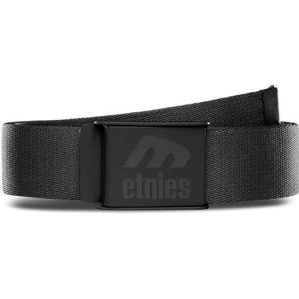 ETNIES Icon E Belt - Black / Black öv