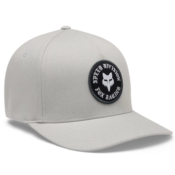 FOX Badge Flexfit - Light grey baseball sapka
