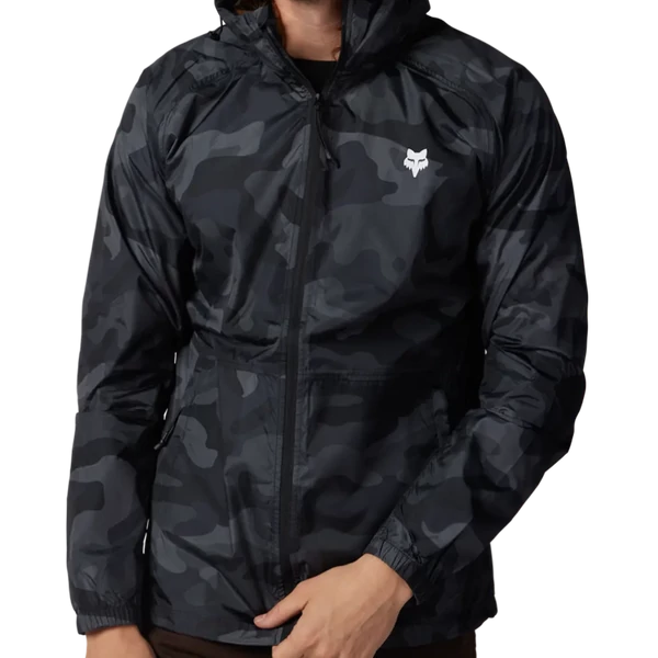 FOX Head Camo Windbreaker - Black camo széldzseki