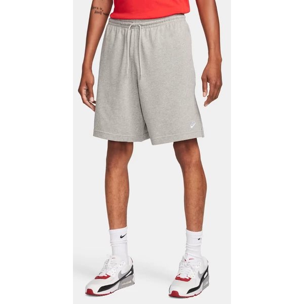 NIKE Sportwear Club Short - Dark grey heather / Withe rövidnadrág