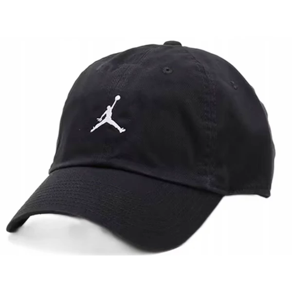 JORDAN Club Unstructured Curved-Bill Cap - Black baseball sapka