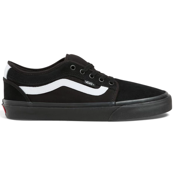VANS Skate Chukka Low Sidestripe - Black / Black / White gördeszkás cipő