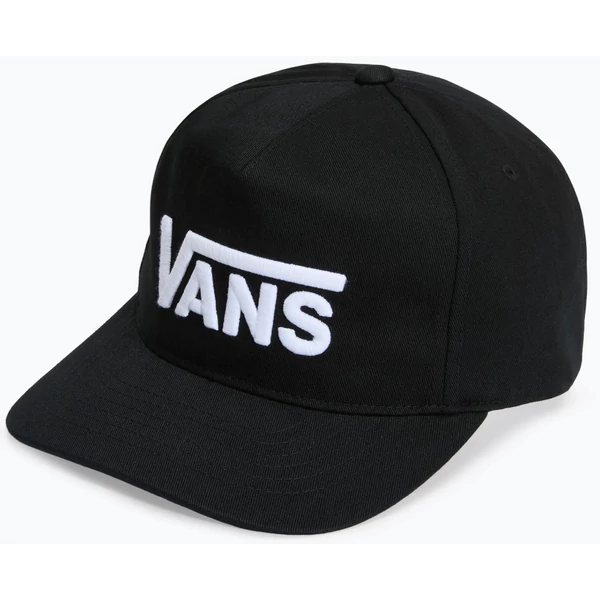 VANS Drop V Logo Snapback - Black / White baseball sapka