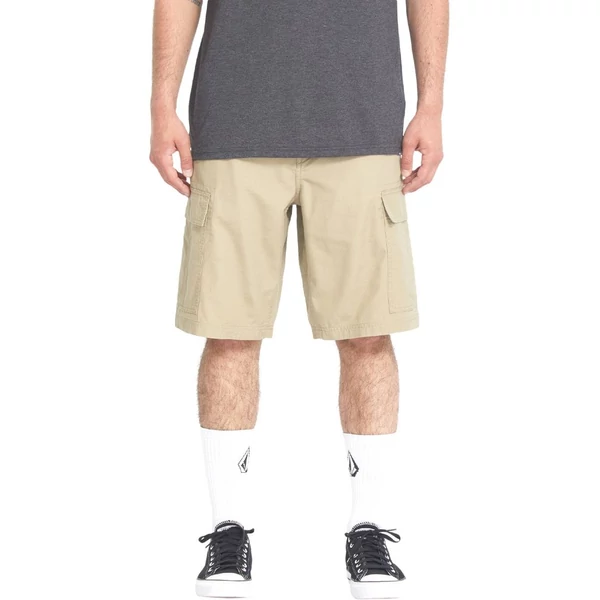 VOLCOM Strange Tripper Cargo Short "22" Khaki oldalzsebes rövidnadrág 