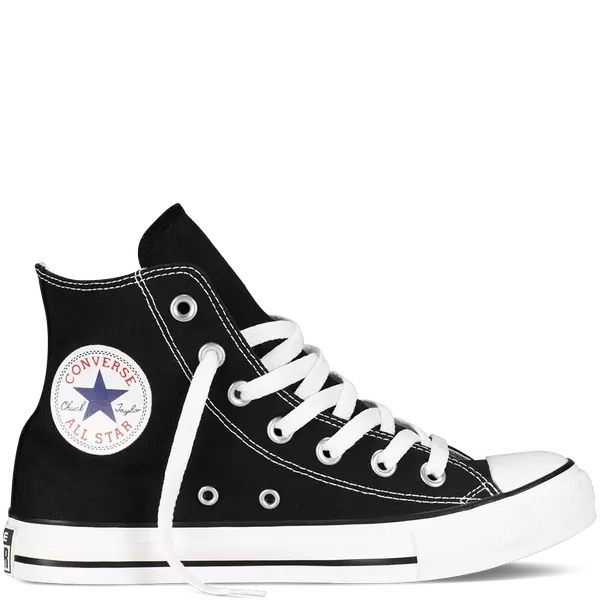 fekete Converse vászon magasszárú tornacipő