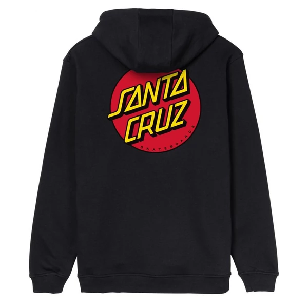 Santa Cruz Classic Dot Chest PO - Black kapucnis pulóver.