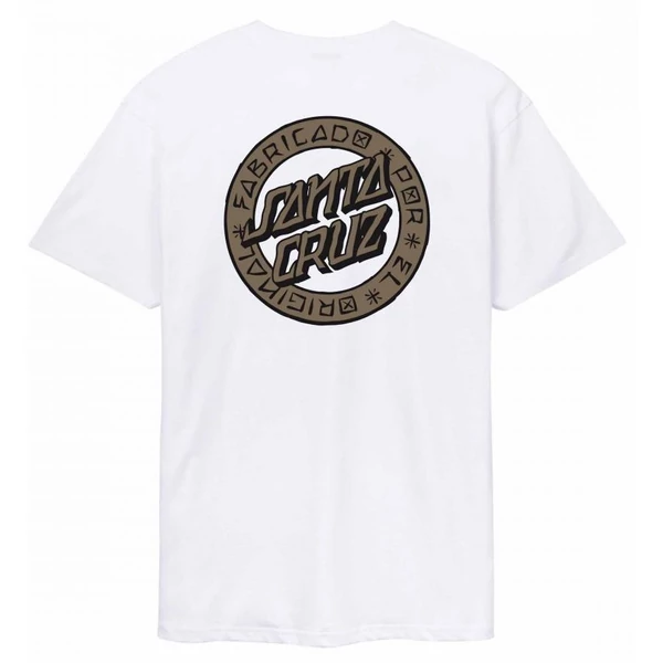SANTA CRUZ Loco Dot - White póló