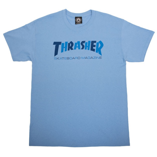 THRASHER  Chekers - Carolina blue póló nyomott Thrasher Magazin logóval.