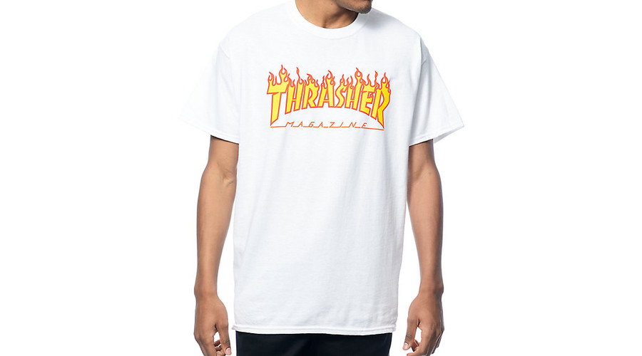 thrasher white logo